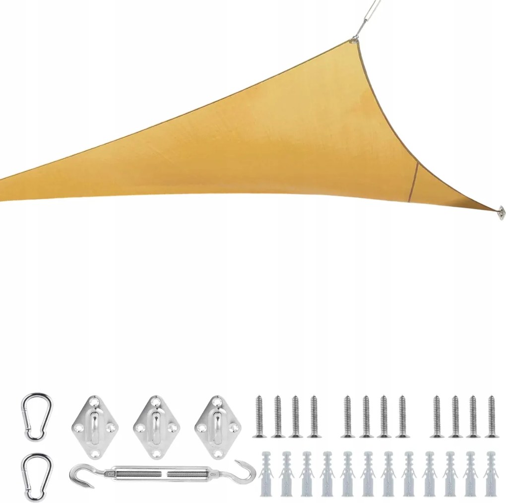 Kerti Napvitorla 4,8X4,8X4,8 M Vízálló Napellenző