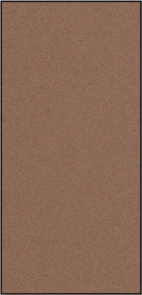 vidaXL Ajtószőnyeg Barna és fekete 120 x 250 cm Polipropilén és vinil