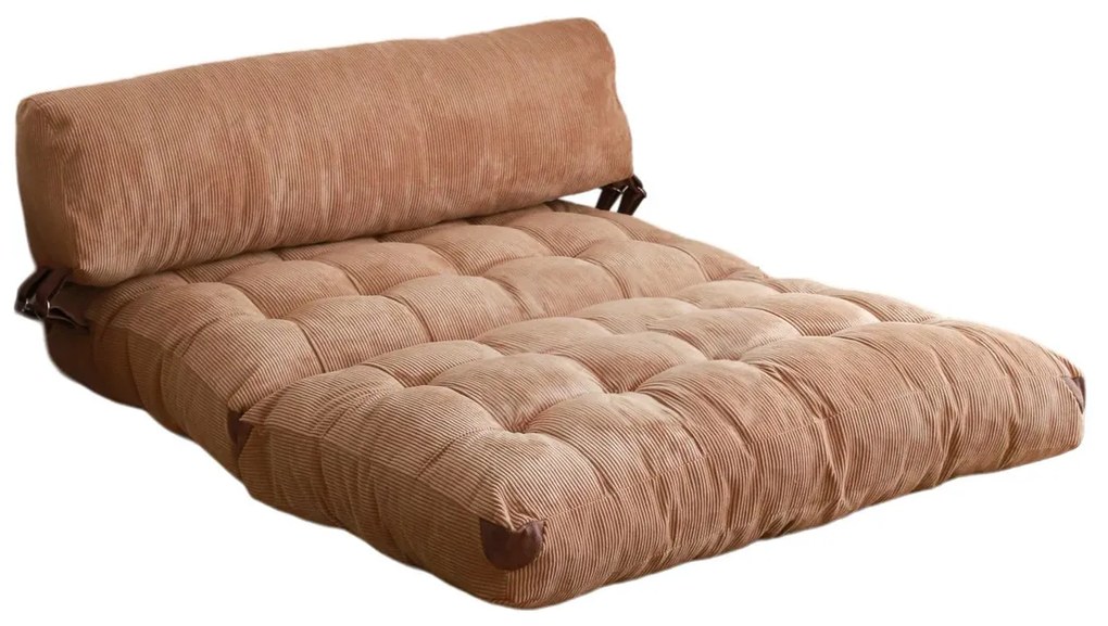Fold Kadife 2 Camel kinyitható kanapé