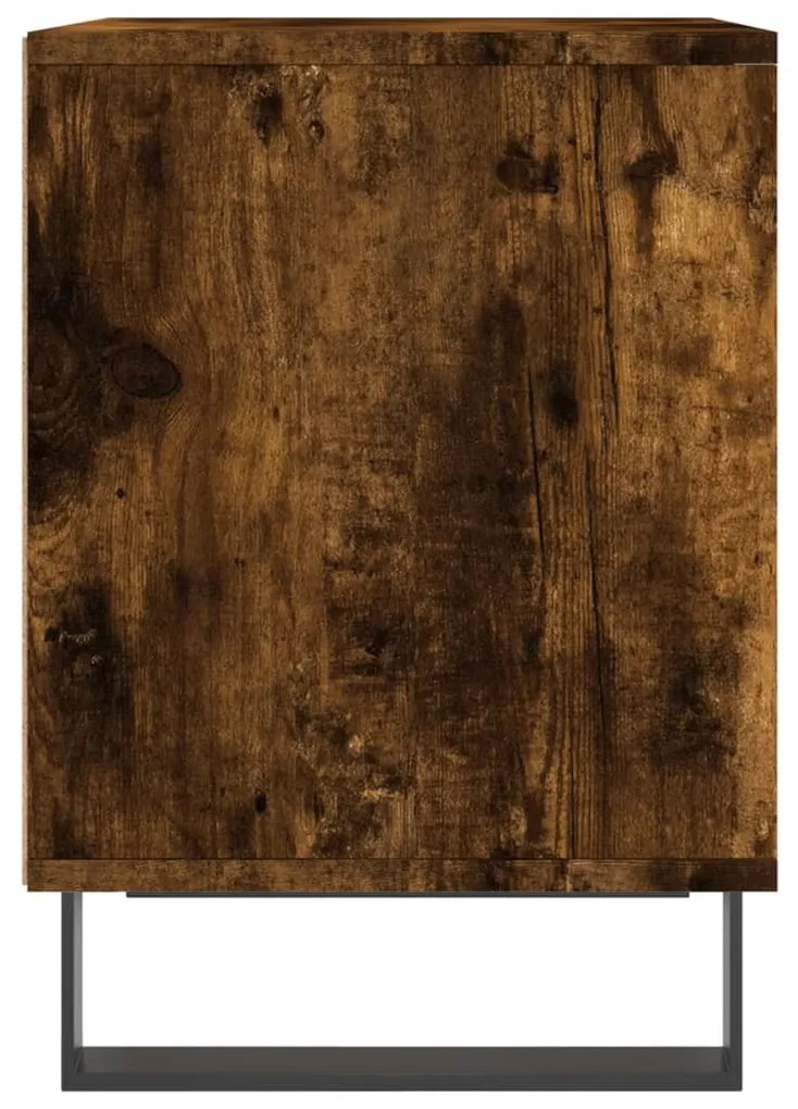 Füstös tölgy színű szerelt fa éjjeliszekrény 40 x 35 x 50 cm