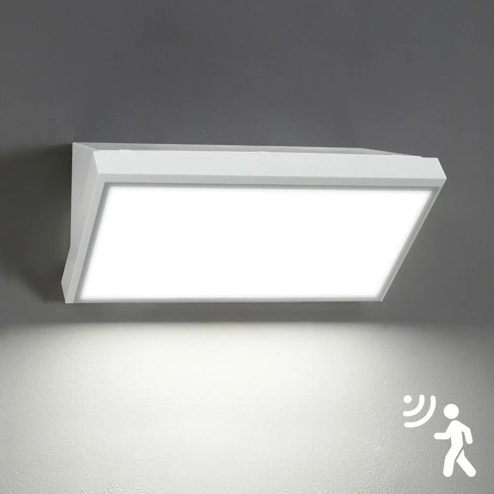Brilagi-LED kültéri fali lámpa érzékelővel TRIANGLE LED/20W/230V fehér IP65