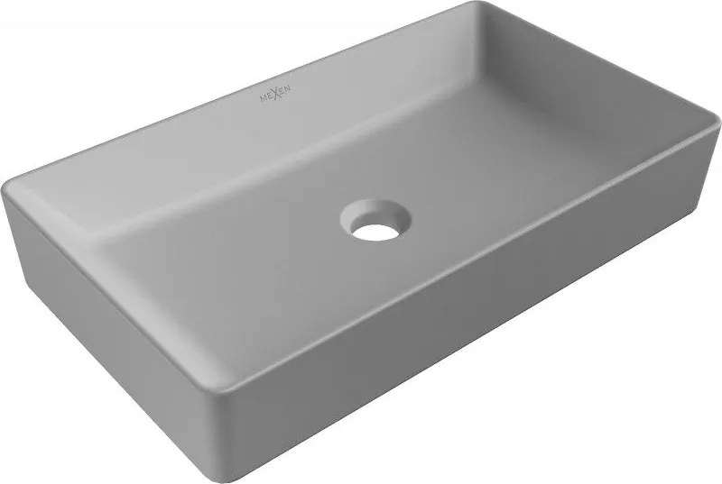 Mexen Nadia pult feletti mosdó 62 x 35 cm, világos szürke matt - 21616061
