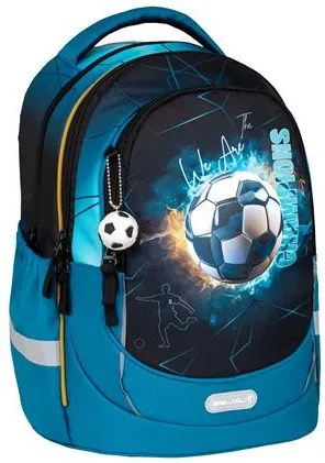 Iskolatáska, cipzáras, BELMIL Leisure Plus Fire Footbal, foci (BL338873F)