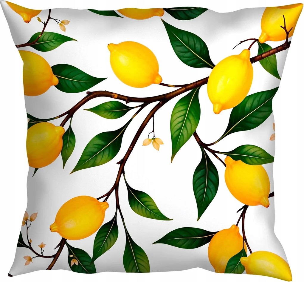 Dekorációs Párnahuzat 40x40 Jancsi A Hálószoba Nappalijába Citrom