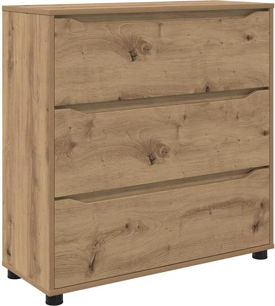 vidaXL Tárolószekrény Artisan tölgy 80 x 31 x 81 cm Faanyag
