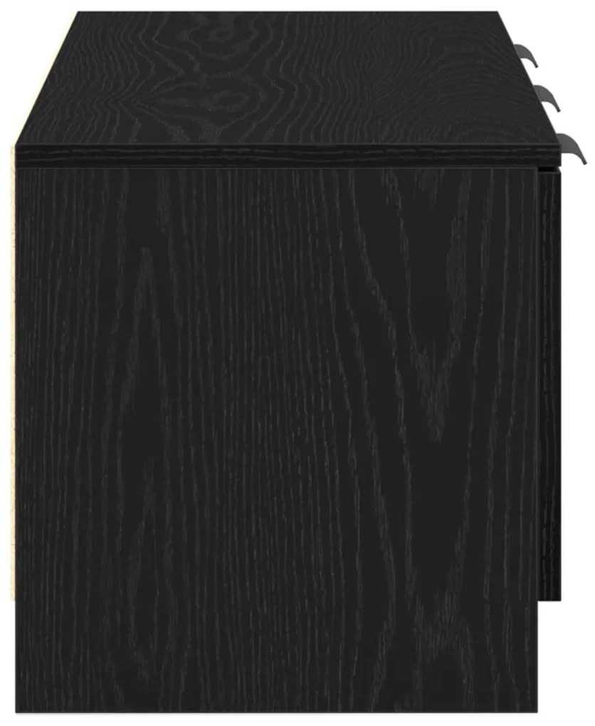 TV Szekrény Fekete Tölgy 102x35x36,5 cm Műgyanta