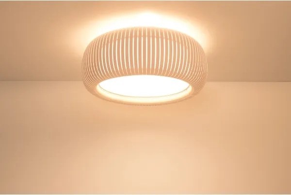 Mennyezeti lámpa STRIPES 2xE27/40W/230V átm. 55 cm krémszínű/fehér