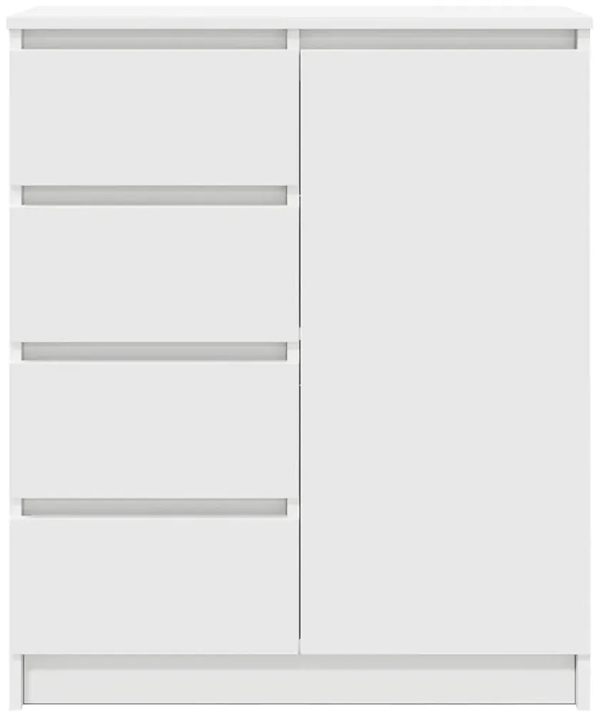 fehér szerelt fa tálalószekrény fiókos 71x35x84 cm