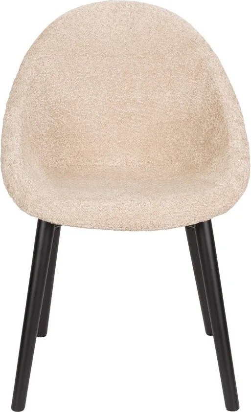 Bézs kárpitozott étkezőfotel Fenna – Dutchbone