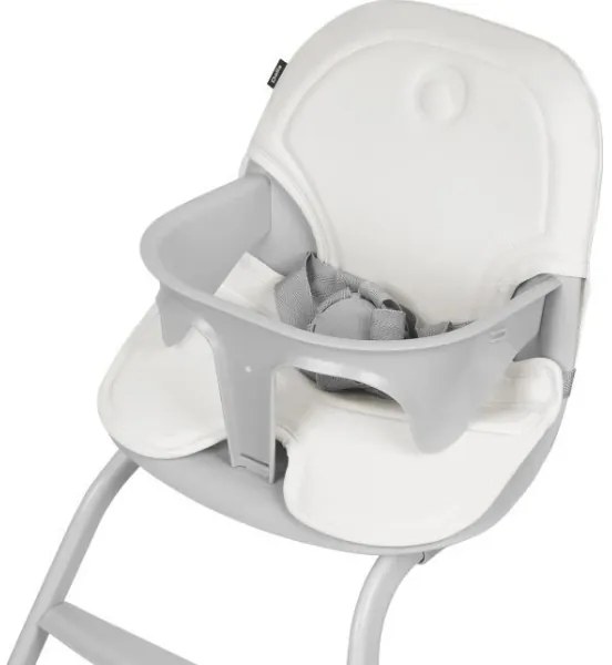 Lionelo - Gyermek étkezőszék 2in1 DALIA fehér/szürke