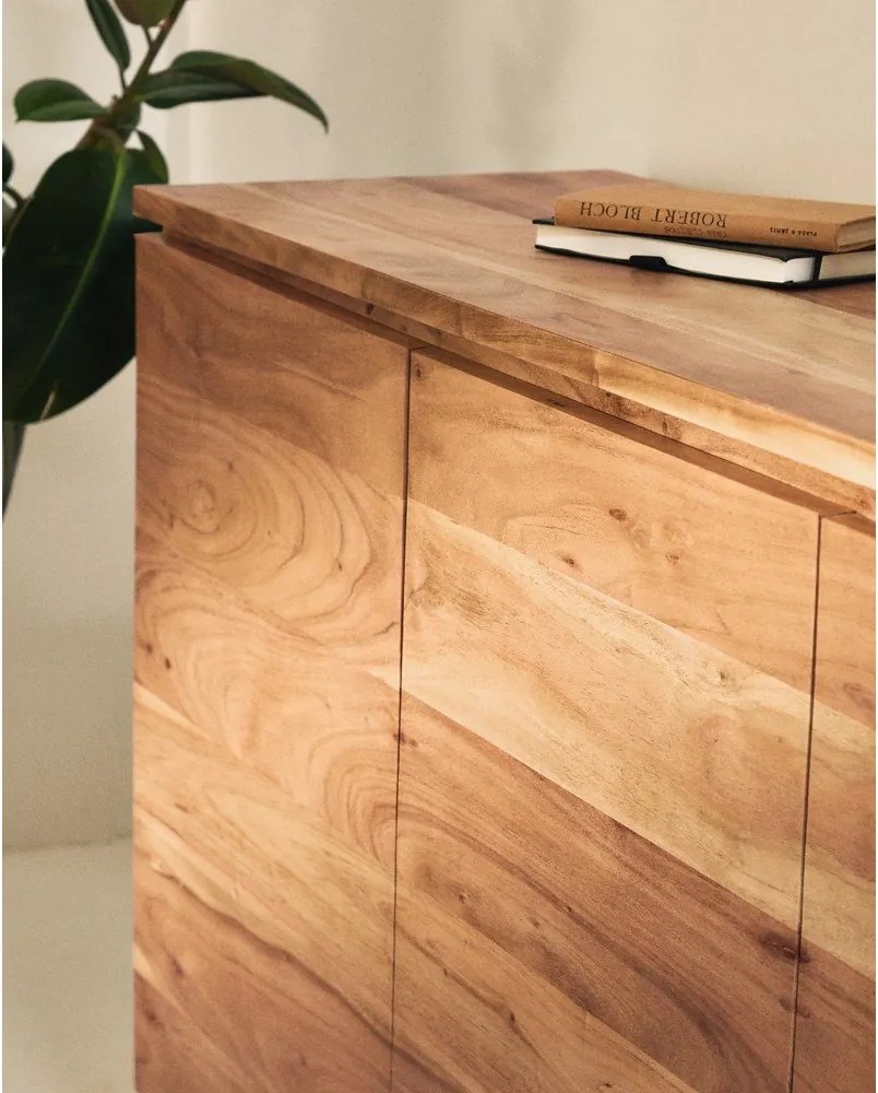 Natúr színű akácfa komód 200x88x40 cm Uxue – Kave Home