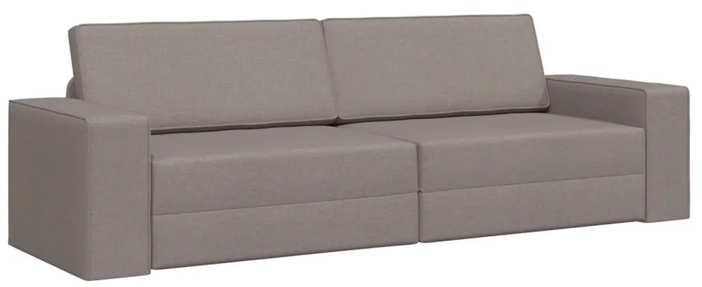 Függőleges Kanapéágy 2 az 1-ben Taupe 245x150x60.5 cm Szövet