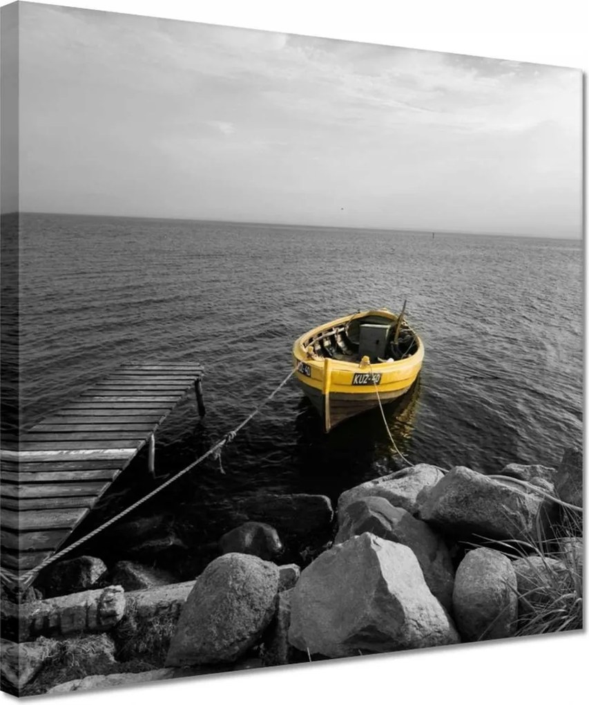 Vászonkép 30x30 Halászhajó a Balti-tengeren