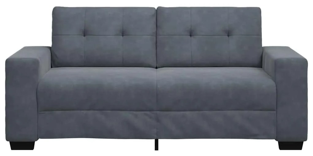sötétszürke bársony loveseat kanapé 140 cm