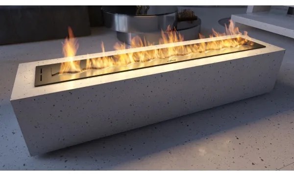 InFire - Beépített BIO kandalló 7,5x120 cm 7kW fekete