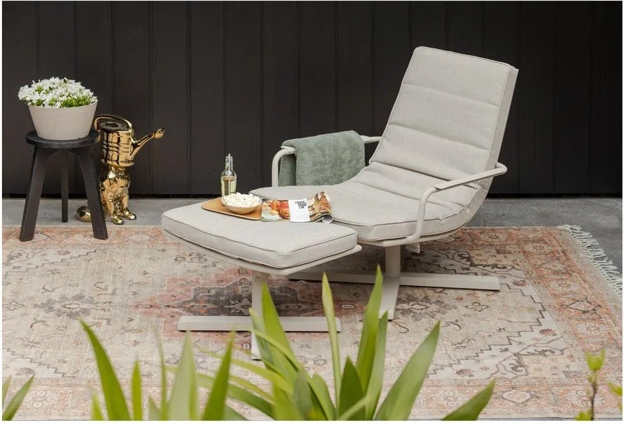 Szürkésbézs kerti puff Coosa – WOOOD