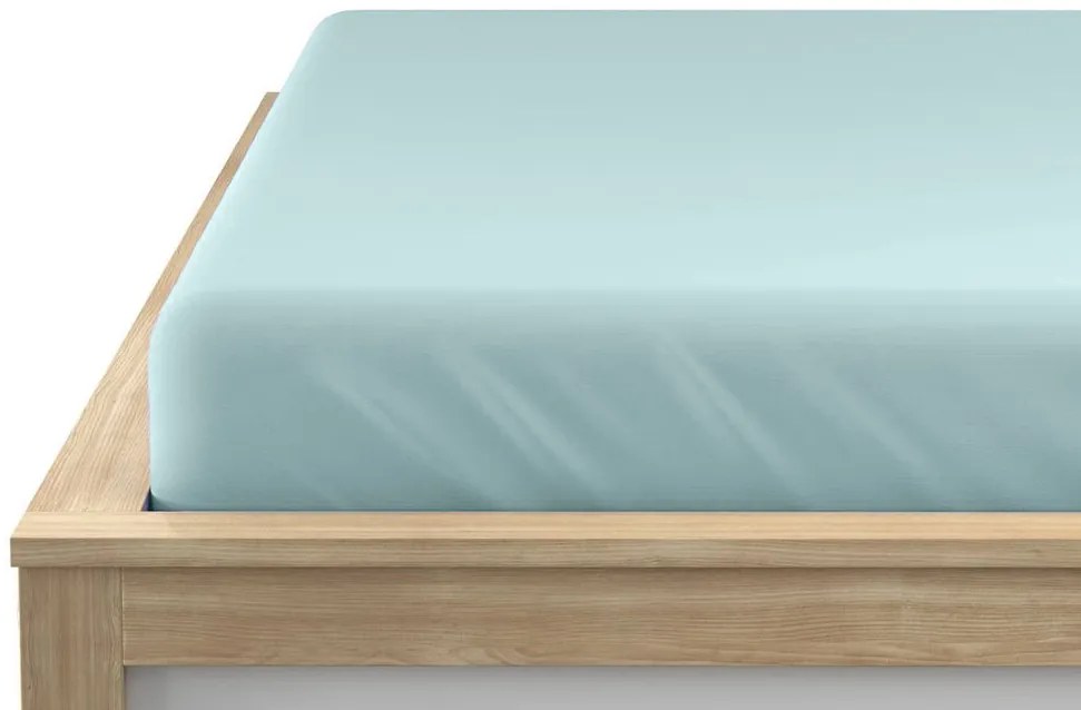 Mentol jersey lepedő 90 x 200 cm