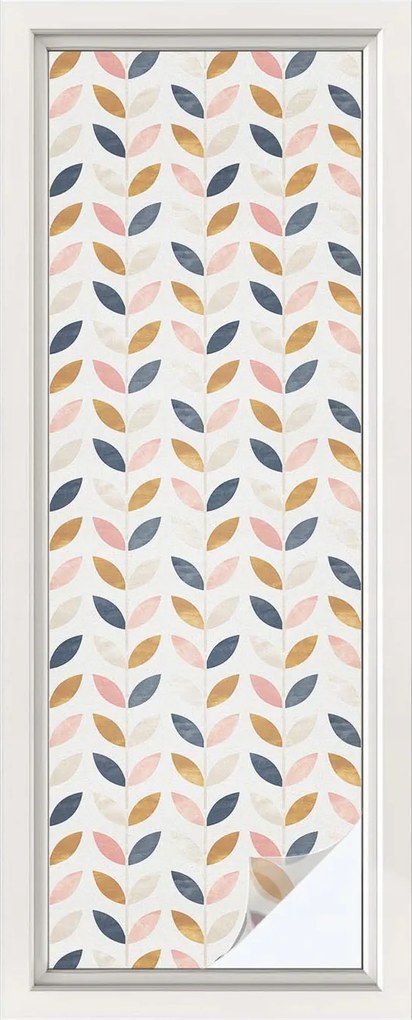 Tejüveg ablakfólia adatvédelem levél mintás 50x146