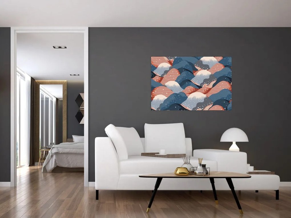 Kép - Japán hullámok (90x60 cm)