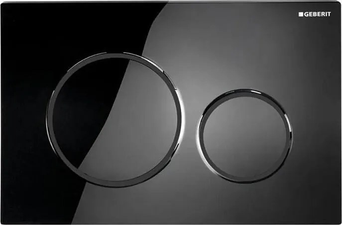 Geberit 115.882.DW.1 - Sigma20 öblítőnyomólap 24,6x16,4 cm fekete