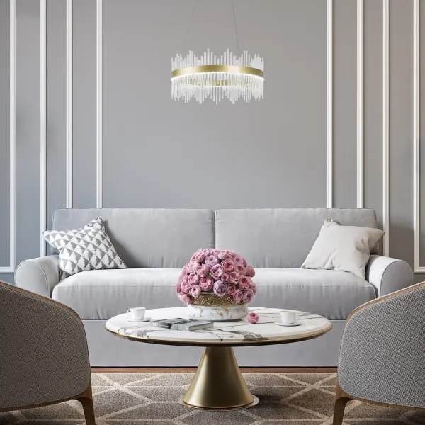 Rabalux 72227 - LED Csillár zsinóron MABEL LED/36W/230V 3000/4000/6000K arany