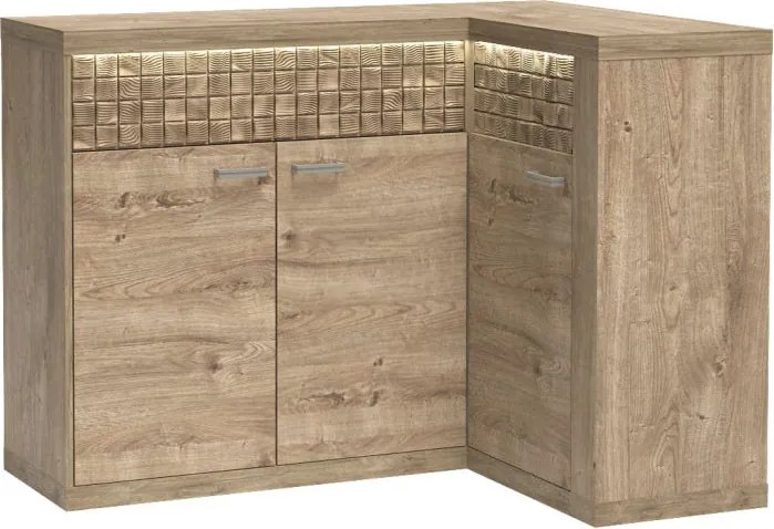 Natural N-15 komód, ribbeck tölgy, (LED-ek nélkül)