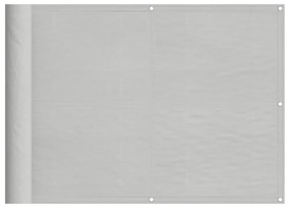 világosszürke 100% oxford poliészter erkélyparaván 75 x 400 cm