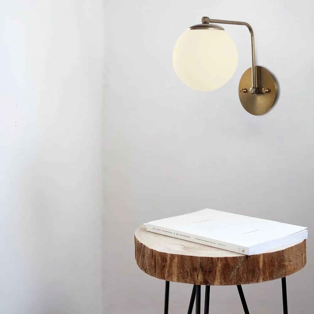 Aranyszínű fali lámpa ø 15 cm Daisy – Opviq lights