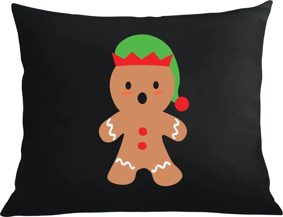 Párna párnahuzat karácsonyi mintával Mézeskalács karácsony