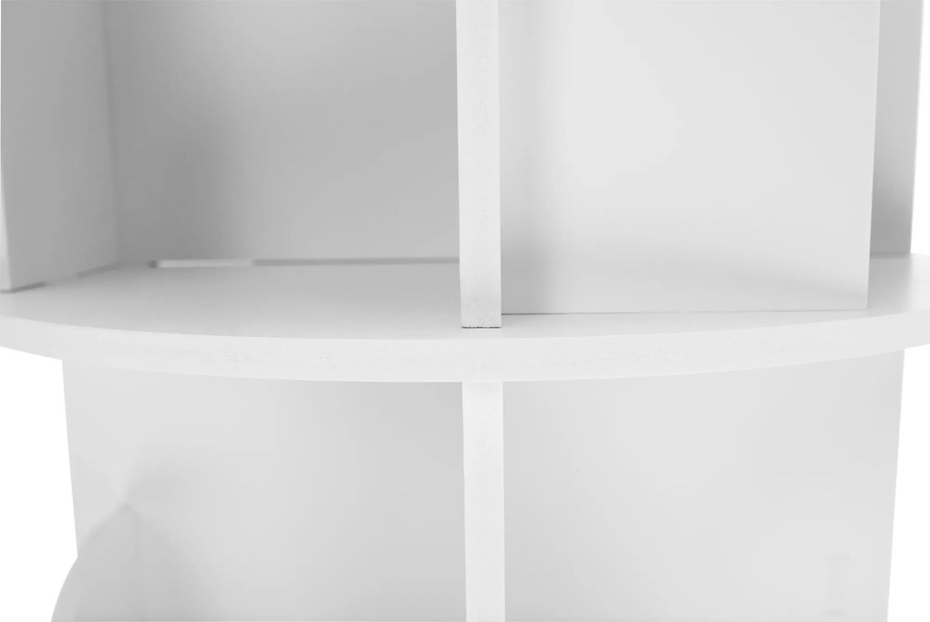 Forgó polcállvány, 5 polc, fehér, ERION TYP 2 + ajándék