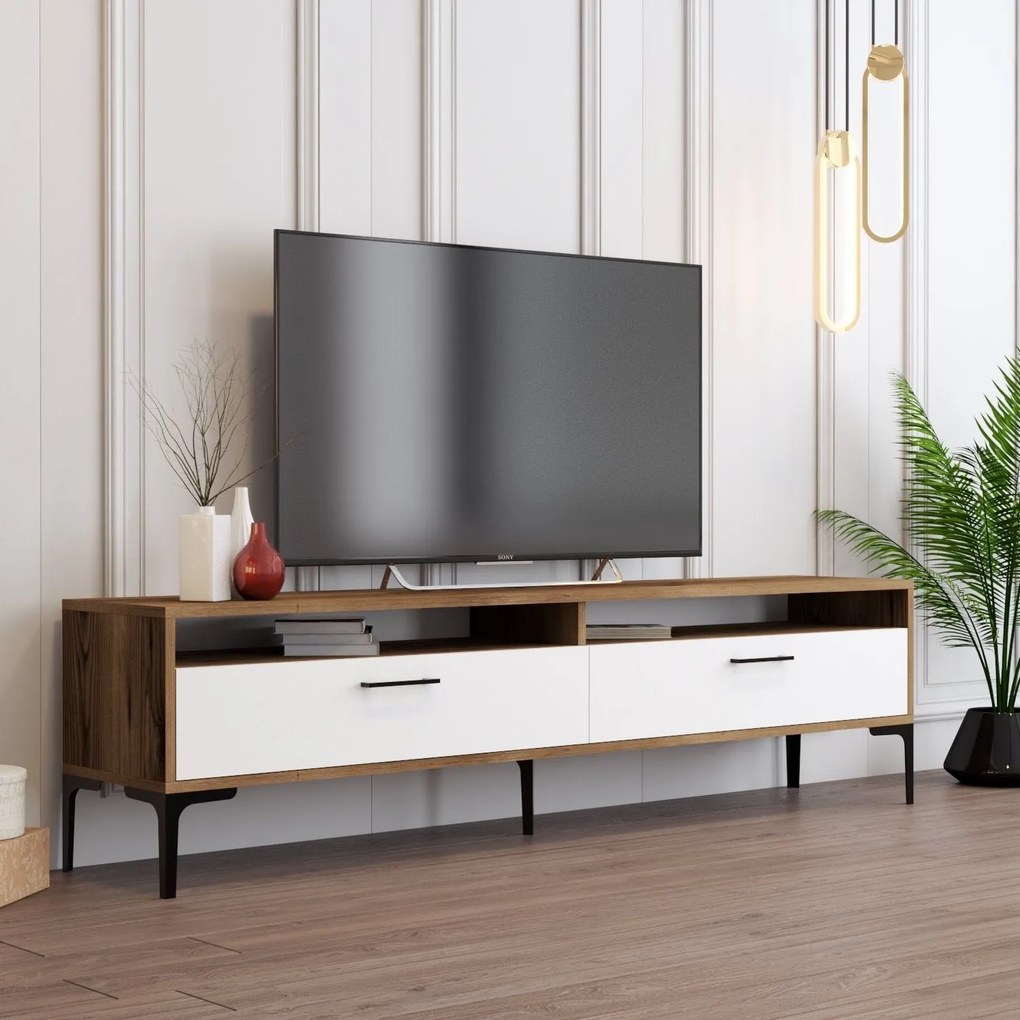 TV szekrény Istanbul 2 - Diós Fehér