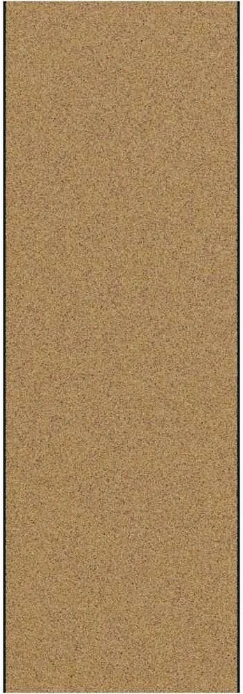 vidaXL Ajtószőnyeg Egyéb Krém és fekete 120 x 350 cm Poliamid és PVC