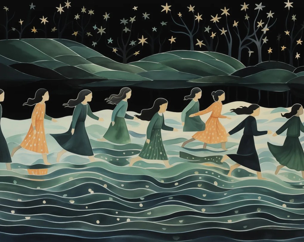 Poszter 76x60,5cm Éjszakai körmenet