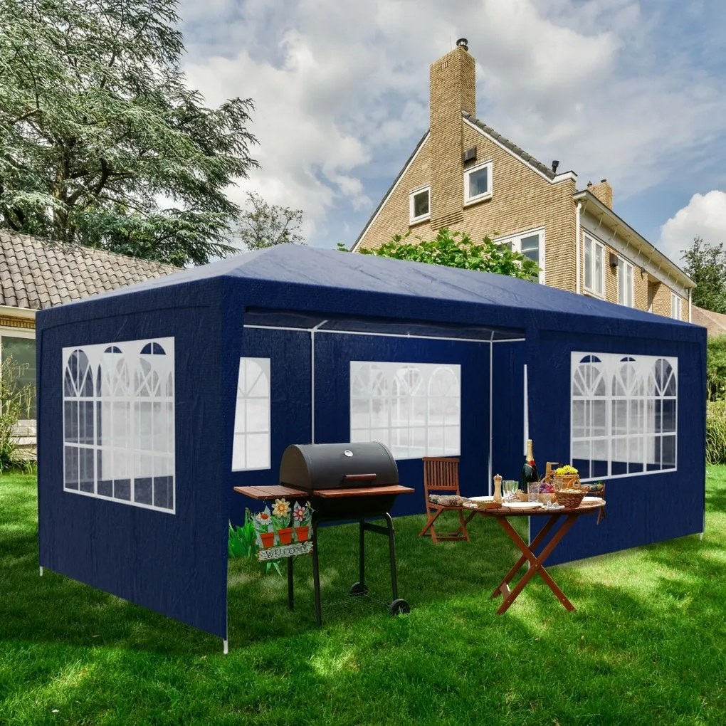 NEAPOL rendezvénysátor, 3x6m, kék Jurhan