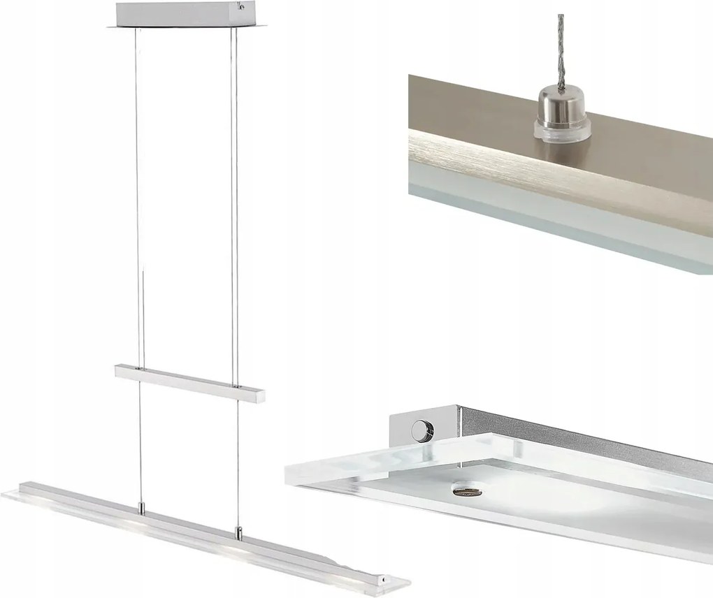 Led Függőlámpa 16W Állítható Magasságú Fém Konyha Étkező Asztal Felett