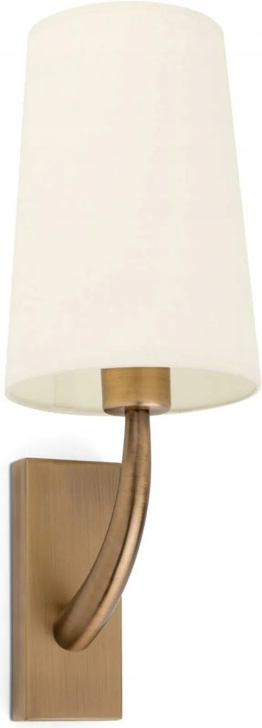 Faro Rem dizájner fali lámpa, antik arany/bézs, E27, IP20