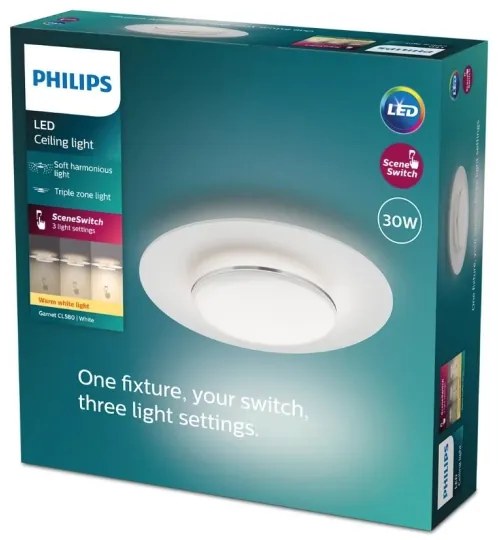 Philips- LED Dimmelhető mennyezeti lámpa GARNET SCENE SWITCH LED/30W/230V 2700K