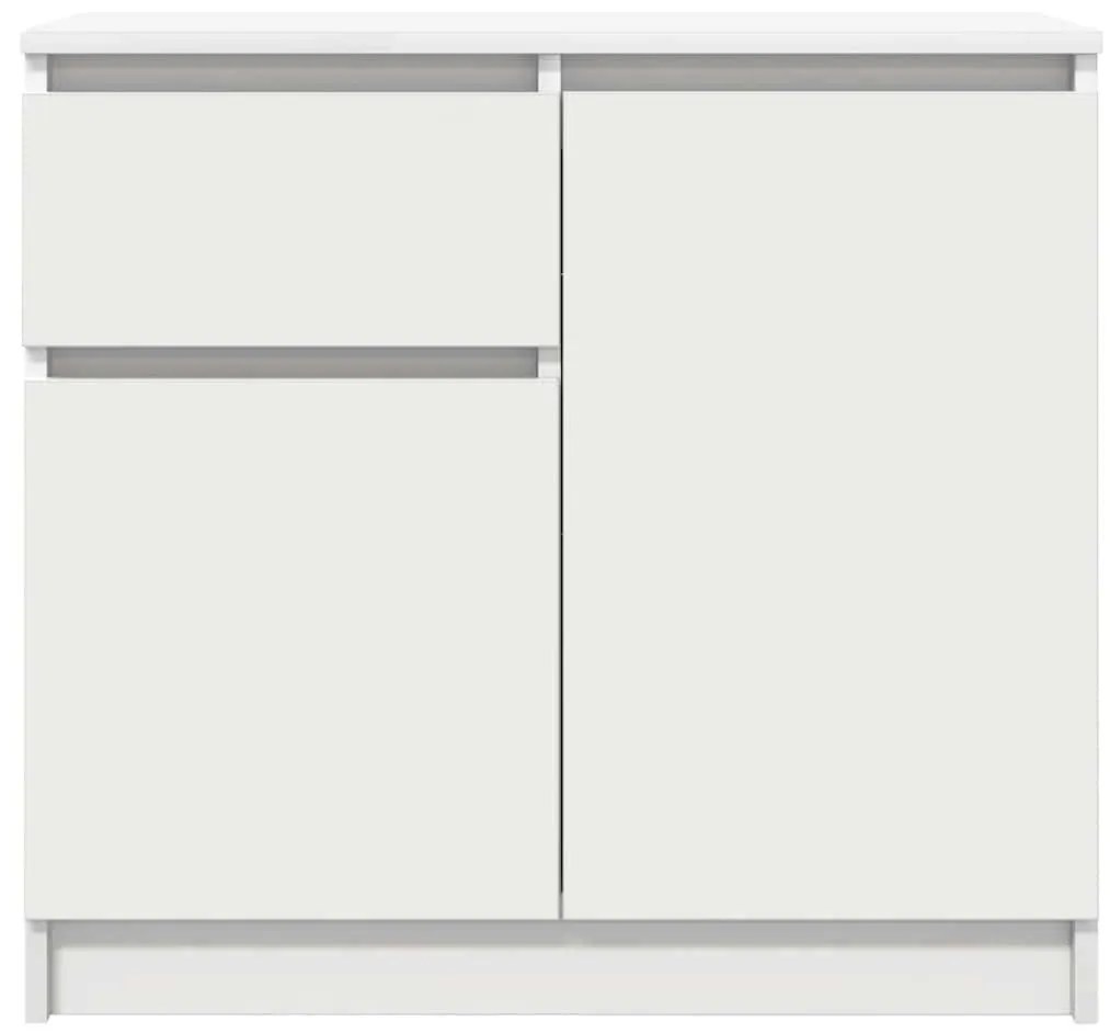 fehér szerelt fa tálalószekrény fiókos 71x35x65 cm