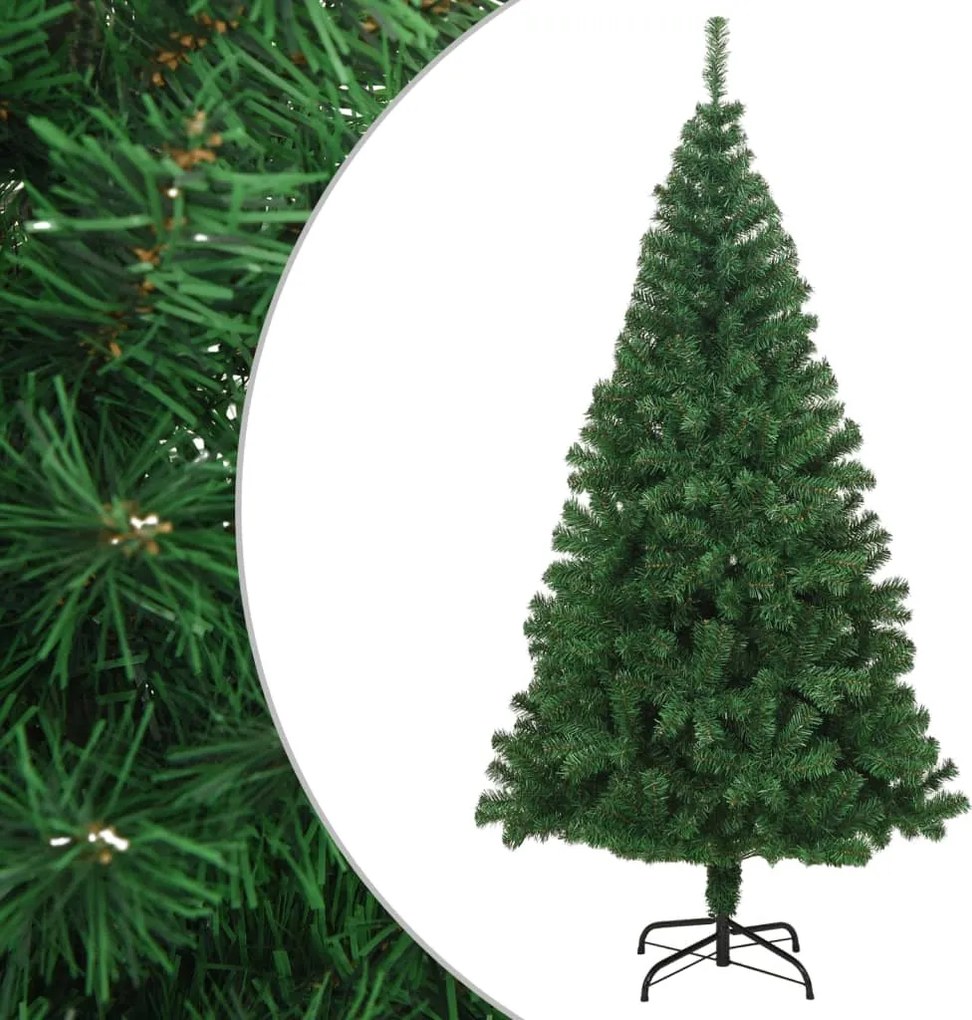 vidaXL zöld PVC műkarácsonyfa vastag ágakkal 210 cm
