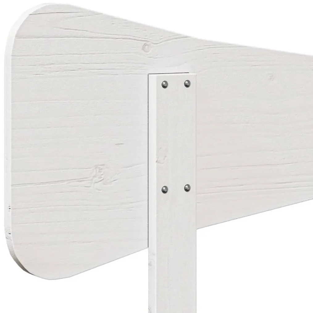 fehér tömör fenyőfa fejtámla 160 cm