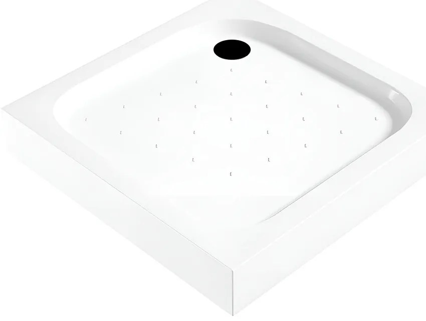Klonberg 80x80 cm-es szögletes akril zuhanytálca 80x80 cm
