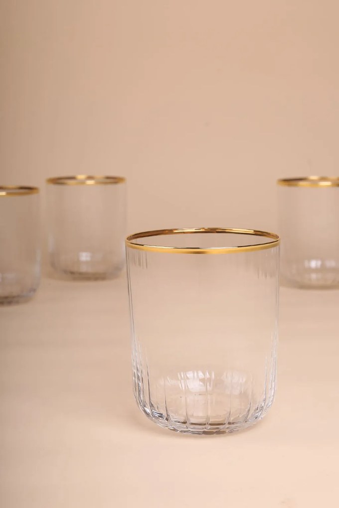 4 részes üveg pohárszett 350 ml