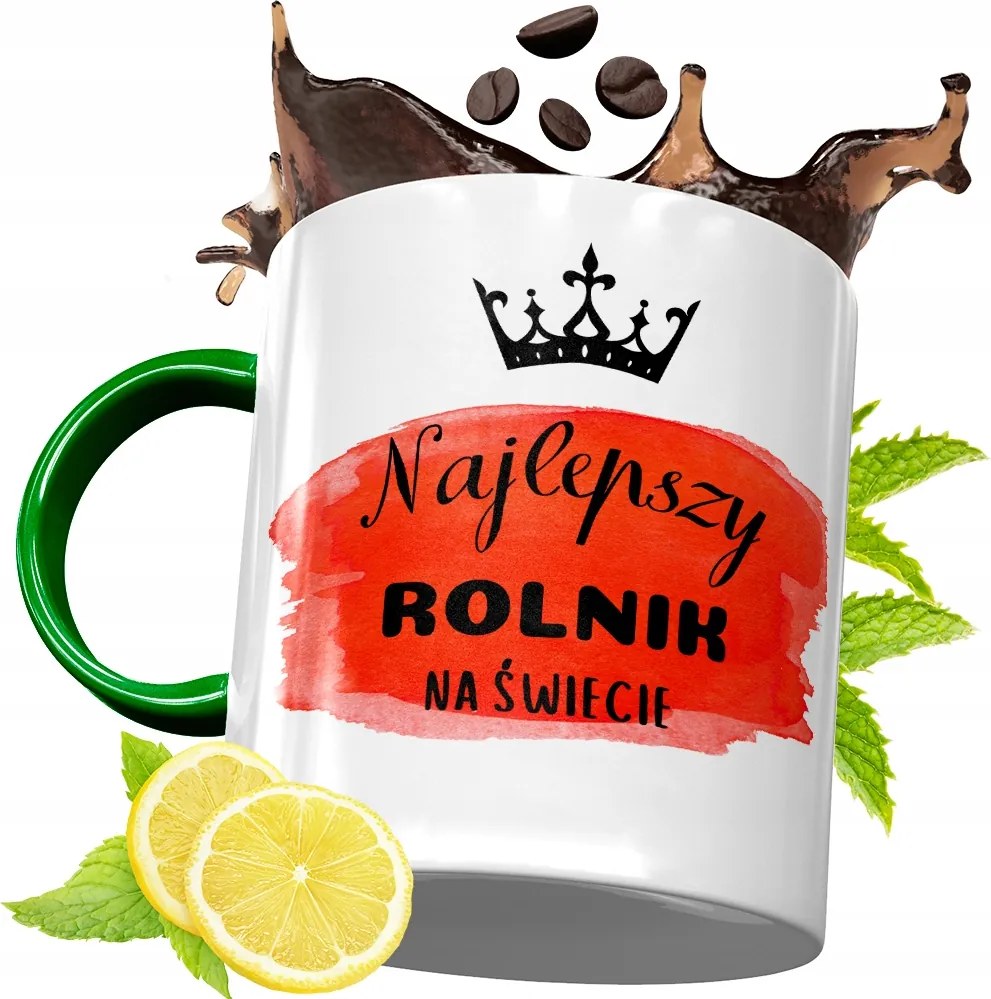 Zöld Bögre Farmer Gazdáknak Ajándék, fényképes nyomattal