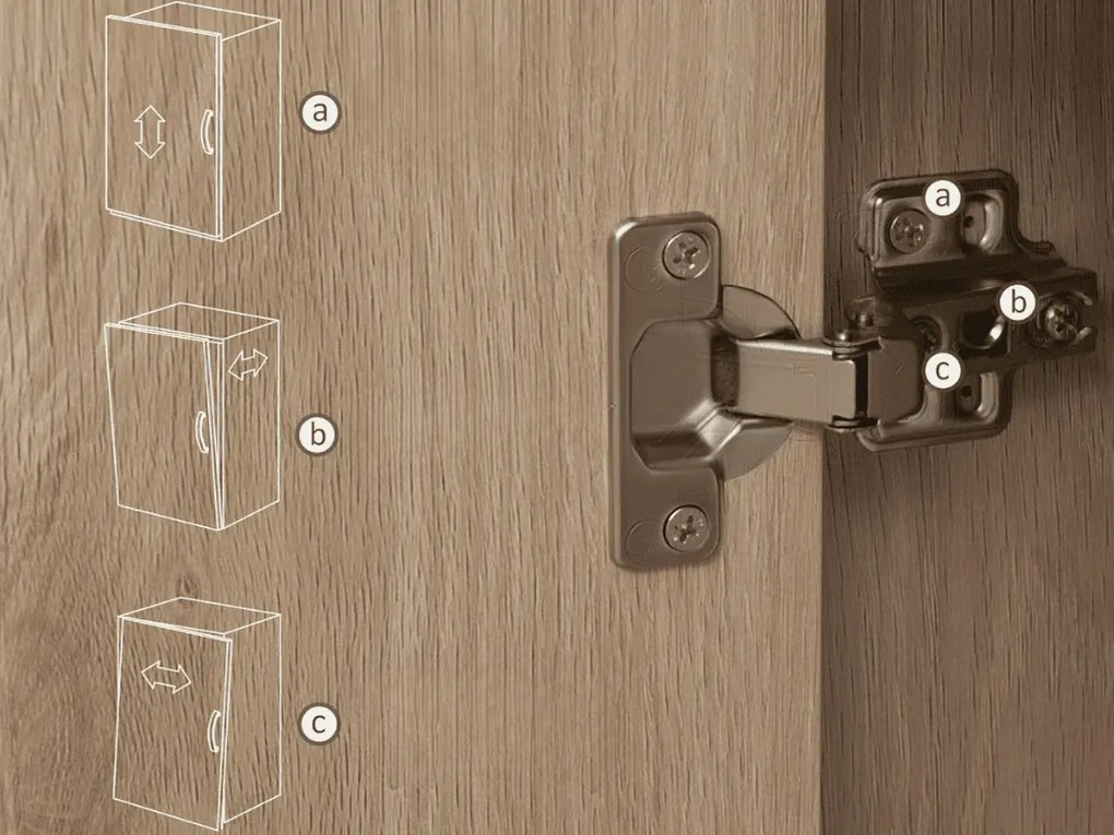 Magas komód VALMOR 120x75 cm, tölgy dekoráció