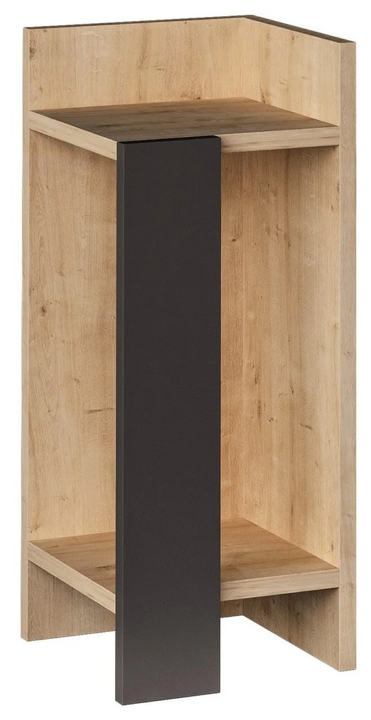 Éjjeliszekrény Elos Right - Oak, Anthracite