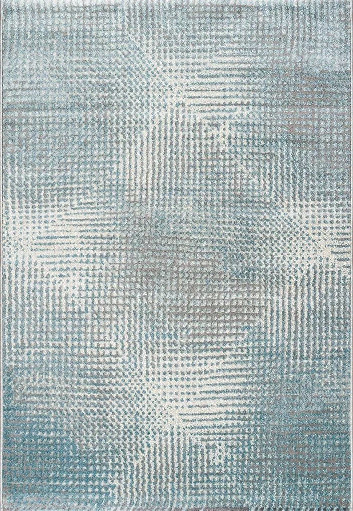 Modern szőnyeg nappaliba 160x230cm,krémkék, puha sörtékkel