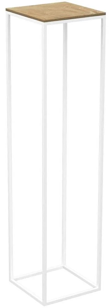 Virágállvány 100x24 cm fehér