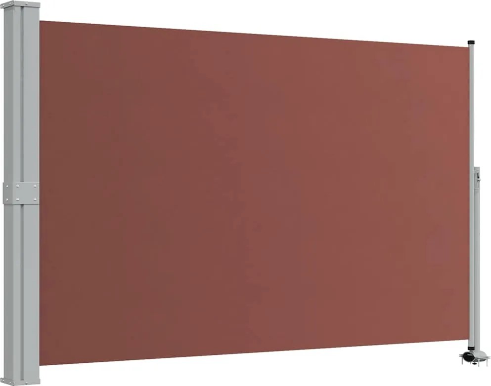 vidaXL barna behúzható oldalsó terasz napellenző 160 x 300 cm