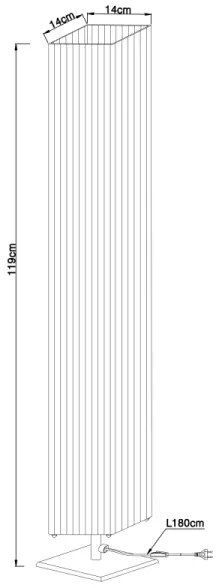 GLOBO 24662 - Állólámpa BAILEY 2xE27/40W/230V