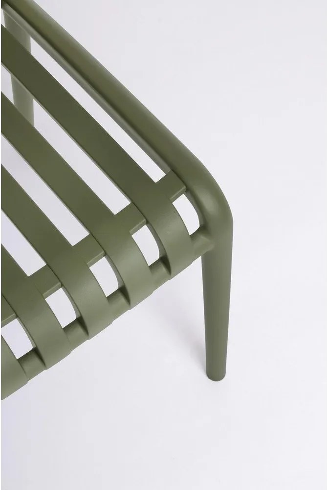 Zöld műanyag kerti szék Billie – Bizzotto